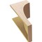 Ekena Millwork 12"W x 12"D x 24"H Wide Stockport Rough Cedar Woodgrain TimberThane Corbel, Primed Tan CORUR12X12X24STORCPR - alternate 4